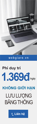 Thiết kế web giá rẻ nhất Việt Nam, phí duy trì chỉ 1369 đồng / ngày, không hạn chế băng thông, dung lượng