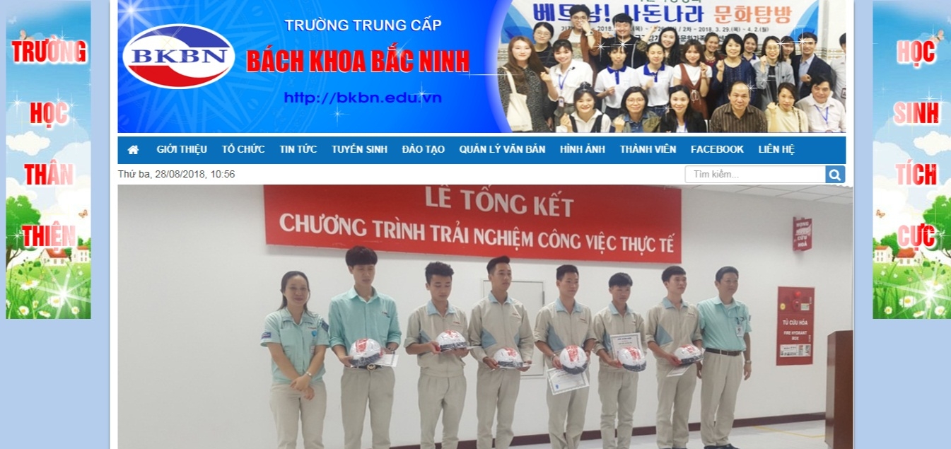 Thiết kế web giá rẻ trường trung cấp Bách Khoa Bắc Ninh
