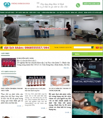 Thiết kế web giá rẻ bác sĩ Nguyễn Quốc Hoàn