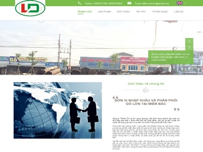 Thiết kế web giá rẻ Công ty TNHH TM và DV Long Dương Việt Nam