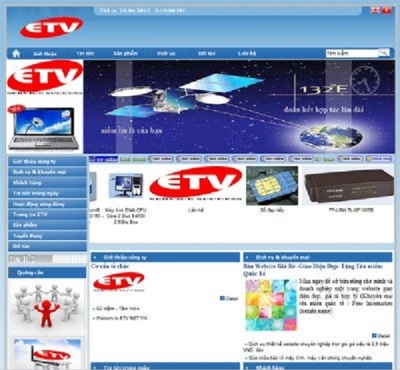 Thiết kế web giá rẻ công ty cổ phần thương mại điện tử và viễn thông Việt Nam