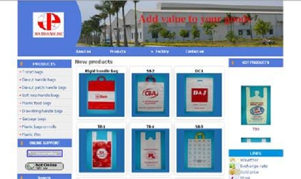 Thiết kế web giá rẻ công ty Hà Thanh IEC