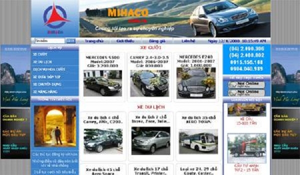 Thiết kế web giá rẻ công ty TNHH dịch vụ vận tải Minh Hải