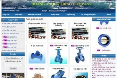 Thiết kế web giá rẻ công ty cổ phần thương mại Hoàng Anh