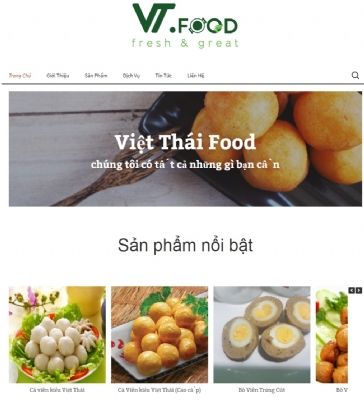 Thiết kế web giá rẻ công ty thương mại xuất nhập khẩu Việt Thái
