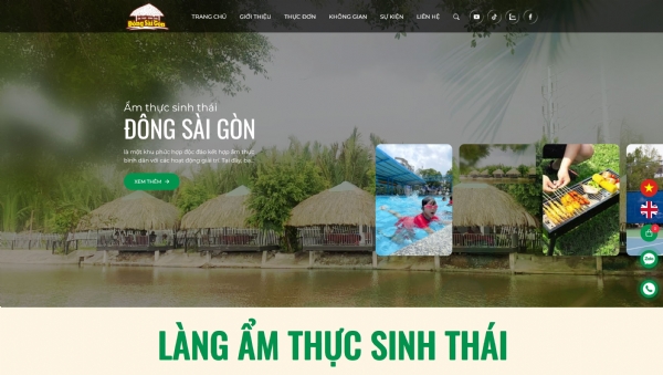 Thiết kế web giá rẻ amthucdongsaigon.vn