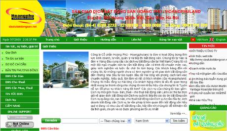 Thiết kế web giá rẻ công ty cổ phần Hoàng Phú