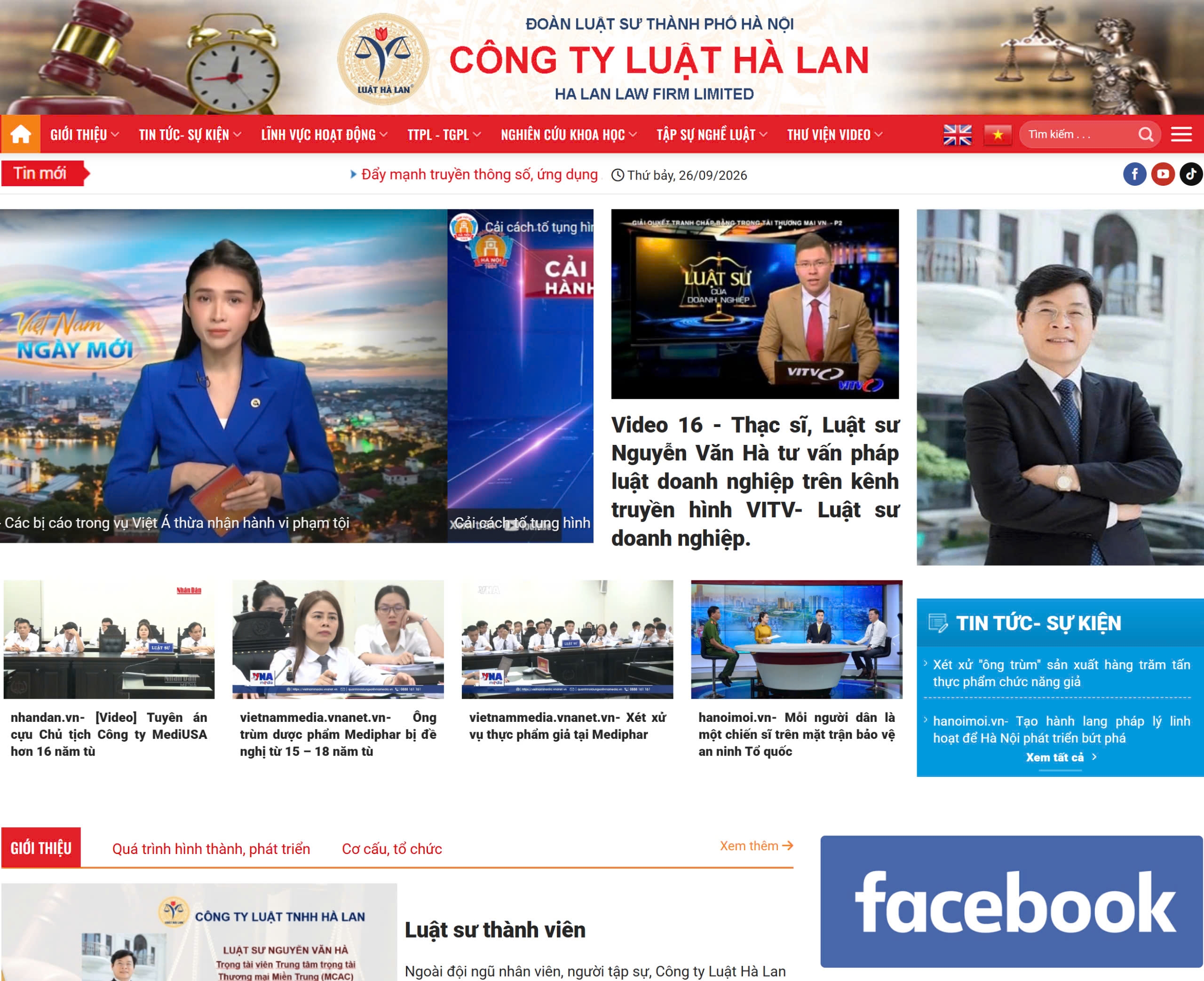 Thiết kế web giá rẻ LUATHALAN.VN