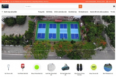 Thiết kế web giá rẻ trung tâm huấn luyện Pickleball, Tennis I Việt Nam