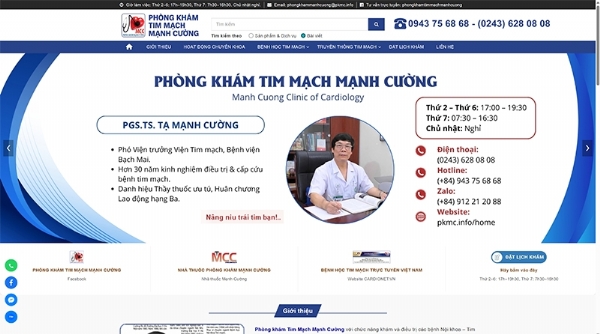 Thiết kế web giá rẻ pkmc.info