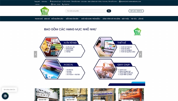 Thiết kế web giá rẻ quangcaotuanmai.com