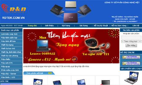 Thiết kế web giá rẻ công ty công nghệ Việt