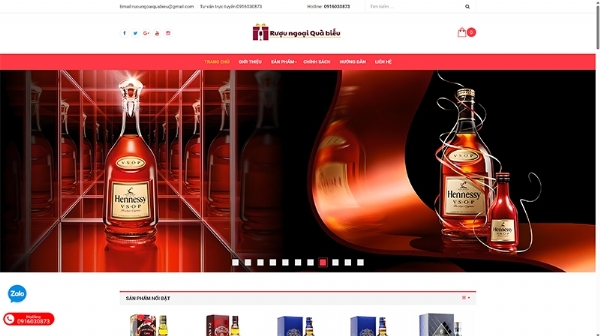 Thiết kế web giá rẻ RUOUNGOAIQUABIEU.COM