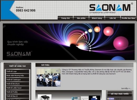 Thiết kế web giá rẻ: SAONAMAD.COM