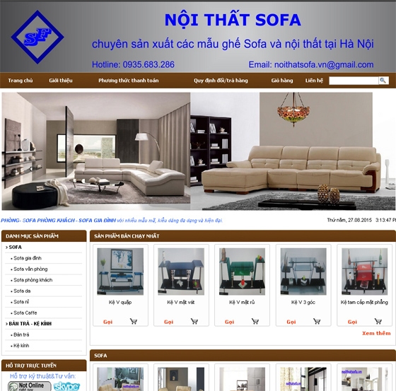 Thiết kế web site: NOITHATSOFA.VN