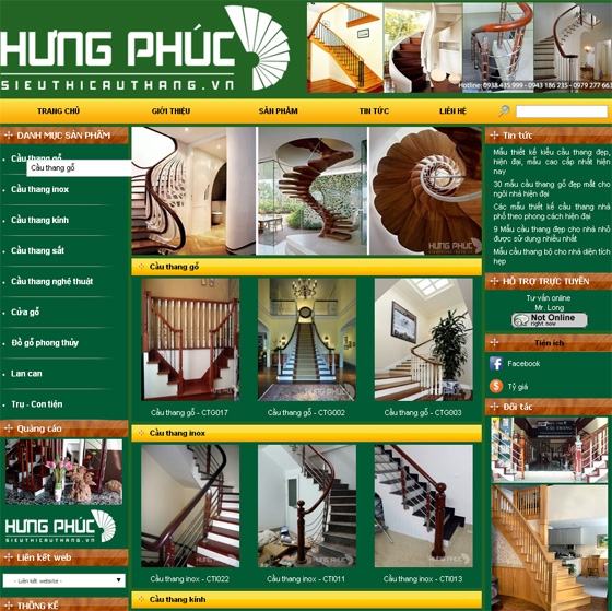Thiết kế website giá rẻ: SIEUTHICAUTHANG.VN
