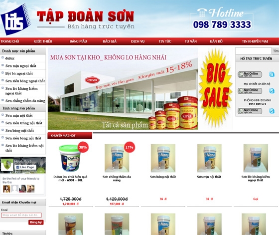 Thiết kế web site: TAPDOANSONQN.COM