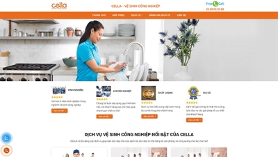 Thiết kế website công ty cung cấp dịch vụ vệ sinh Cella