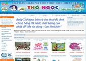 Thiết kế web giá rẻ bán và cho thuê đồ chơi trẻ em Thỏ Ngọc