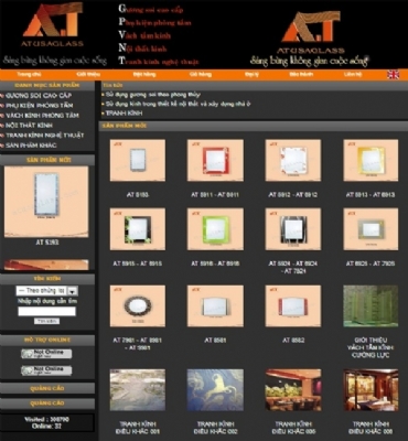 Thiết kế web giá rẻ công ty cổ phần nội thất kính Atusa