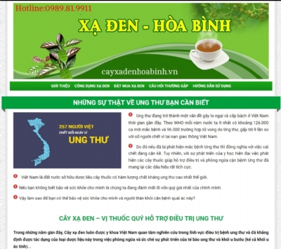 Thiết kế web giá rẻ công ty TNHH dược liệu Việt