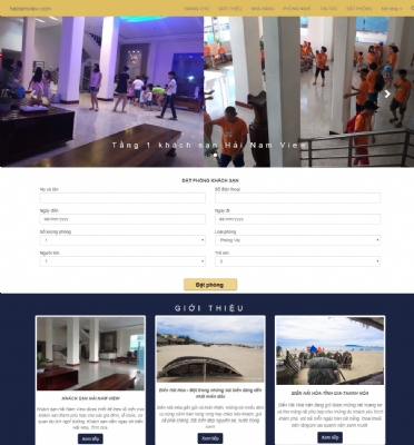 Thiết kế web giá rẻ khách sạn Hải Nam