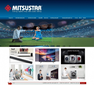 Thiết kế web giá rẻ nhà phân phối Mitsustar