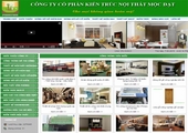 Thiết kế web giá rẻ nội thất Mộc Đạt