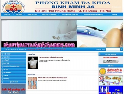 Thiết kế web giá rẻ phòng khám đa khoa Bình Minh 36