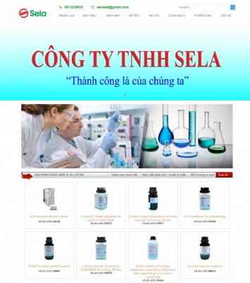 Thiết kế web giá rẻ công ty TNHH Sela