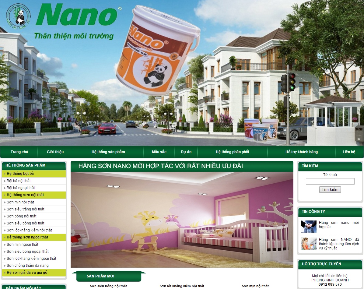 Thiết kế web giá rẻ son Nano