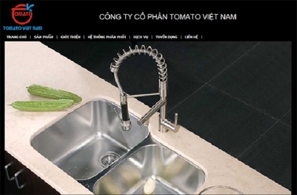 Thiết kế web giá rẻ công ty cổ phần tomato Việt Nam