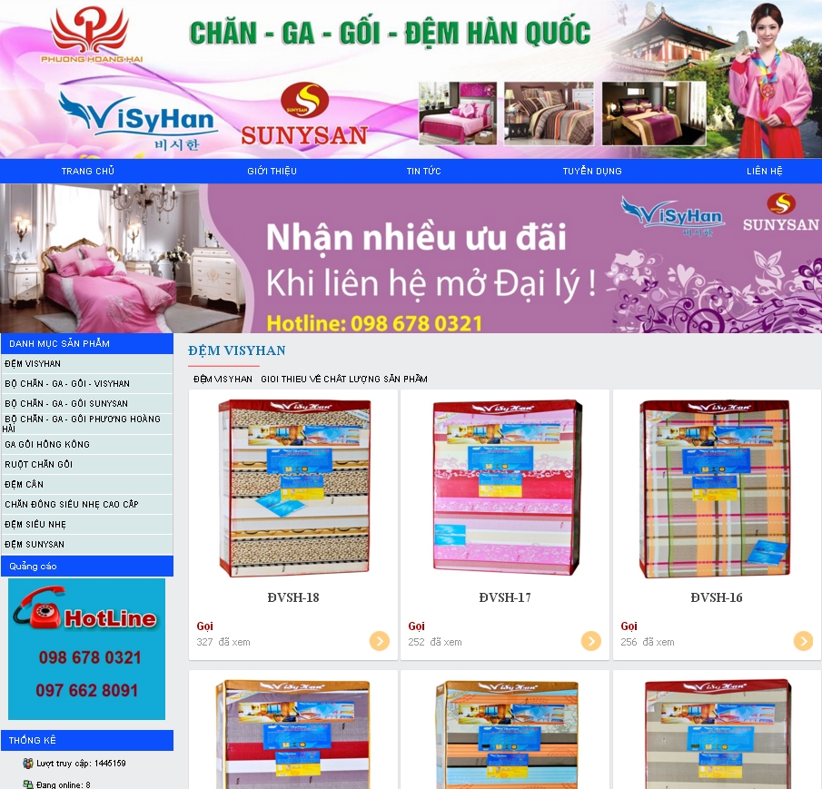 Thiết kế website PHUONGHOANGHAI.COM