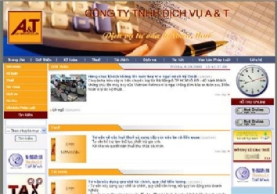 Thiết kế web giá rẻ công ty TNHH dịch vụ A & T