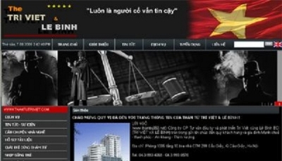 Thiết kế web giá rẻ Công ty CPĐT và Phát triển Trí Việt liên danh Lê Bình BCI 